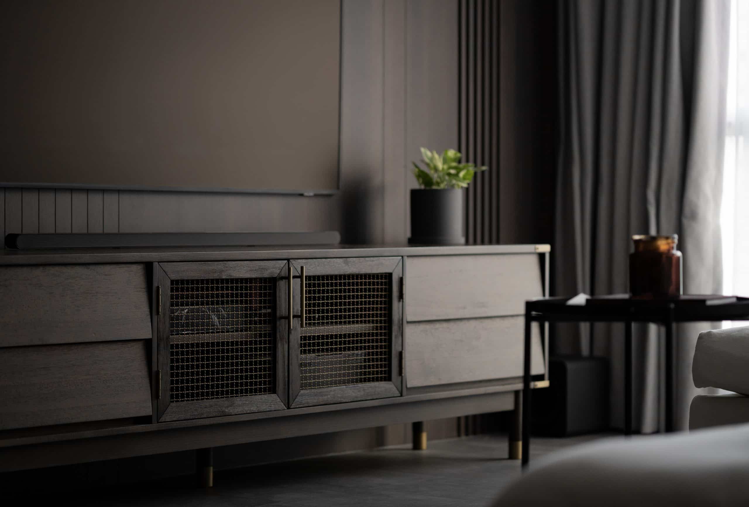 Urban Eutopia living room designed by Arche Interior